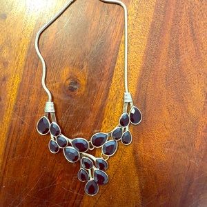Black and gold statement necklace